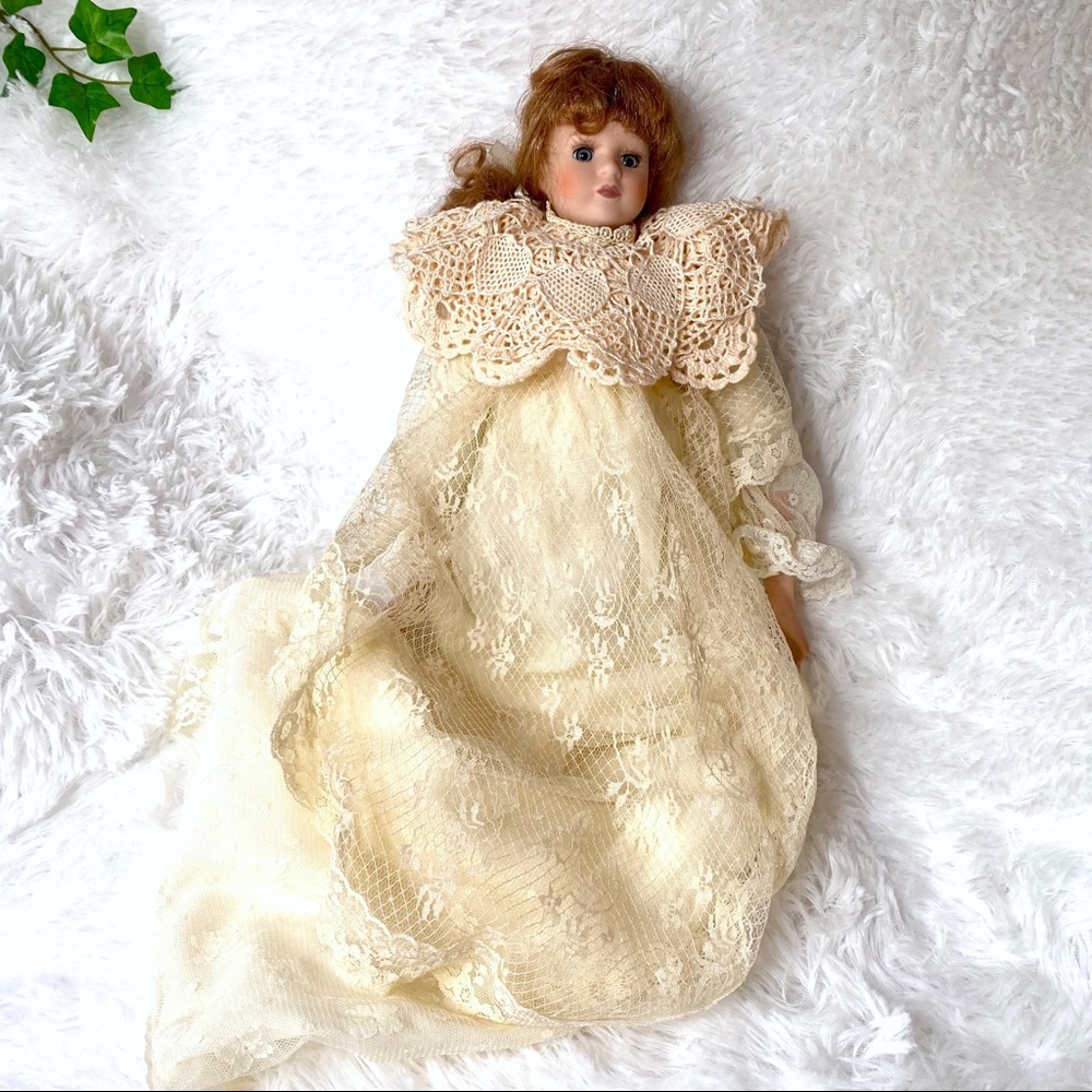 Vintage Tender Heart Treasures Porcelain Victorian Sachet Doll